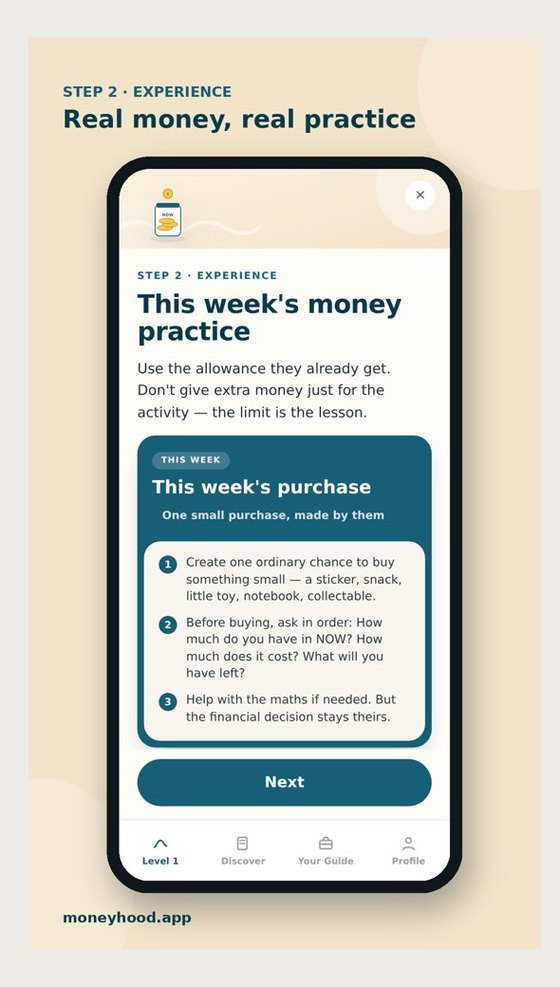 Step 2, Experience: real money, real practice